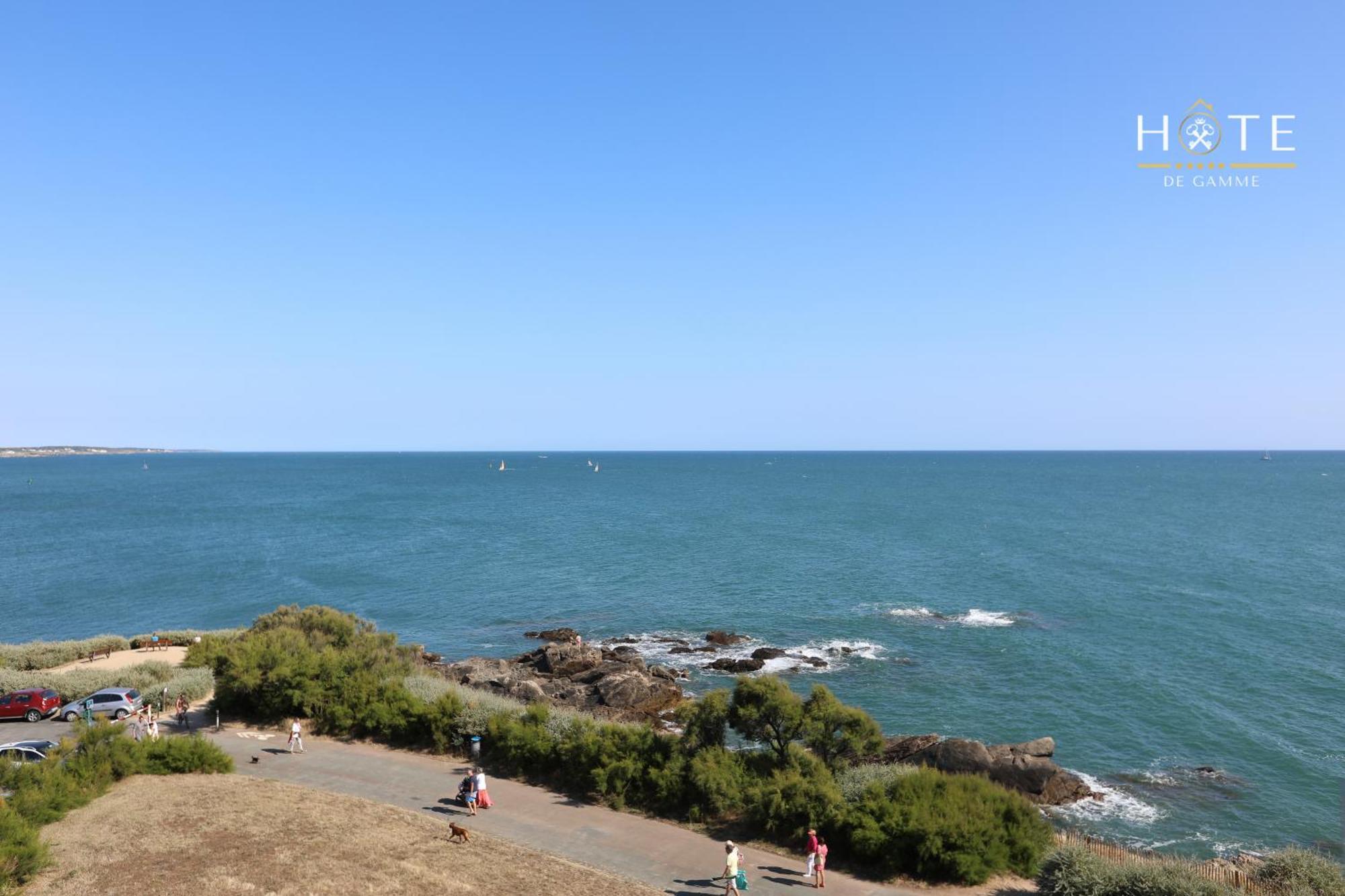 Appartement De Caractere, Superbe Vue Mer 280° La Chaume Zewnętrze zdjęcie